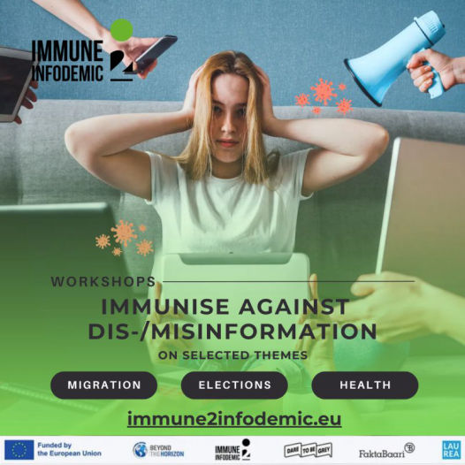 workshop on “Tools to immunise our citizens against #misinformation and #disinformation